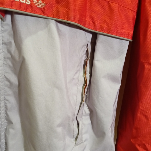 Vintage 80's Adidas Windbreaker Jacket and Pants Medium Red Silver Used. - Picture 3 of 15